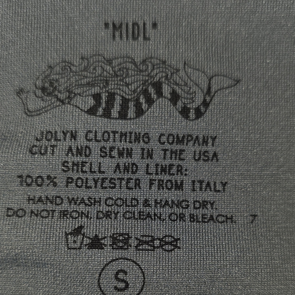Jolyn Clothing MIDL Yellow Active Bikini Bottom Black Logo Patch Drawstring Sz S - Picture 9 of 16